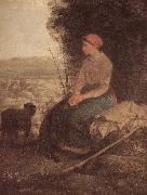 Jean Francois Millet Sleeping Shepherdess Sweden oil painting artist